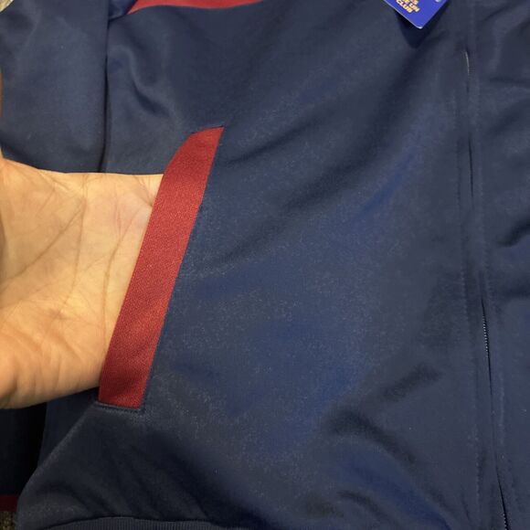 NWT FC Barcelona Large FCB Barca Full Zip Jacket Men's Large Blue Soccer Futbol - Picture 8 of 11